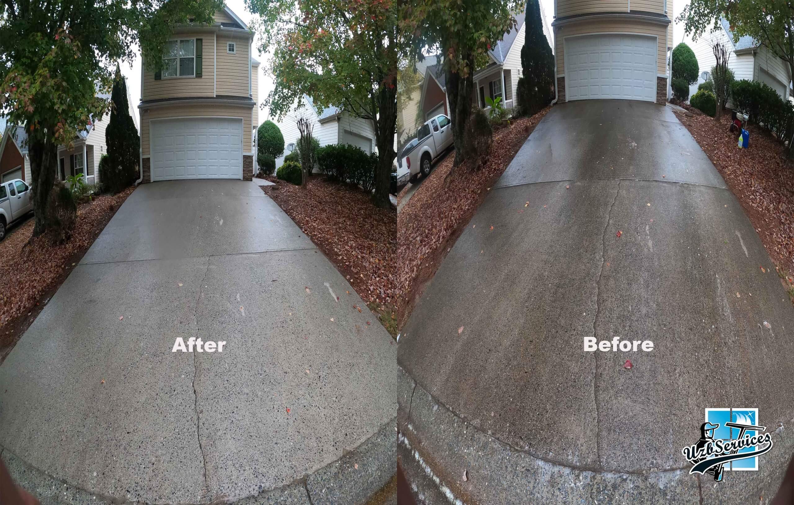 How to remove oil from driveways